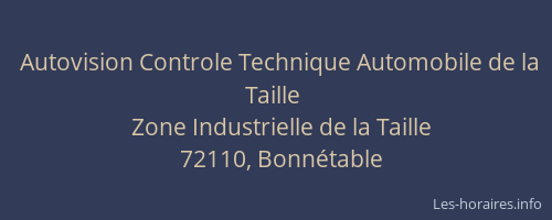 Autovision Controle Technique Automobile de la Taille