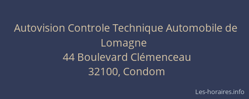 Autovision Controle Technique Automobile de Lomagne