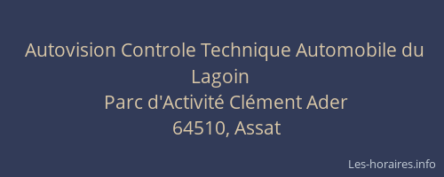 Autovision Controle Technique Automobile du Lagoin