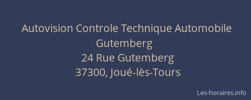 Autovision Controle Technique Automobile Gutemberg