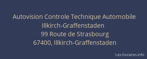 Autovision Controle Technique Automobile Illkirch-Graffenstaden