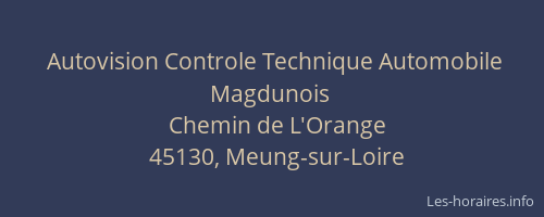 Autovision Controle Technique Automobile Magdunois