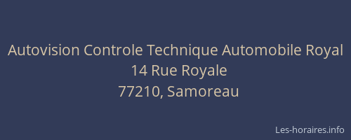 Autovision Controle Technique Automobile Royal