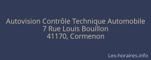 Autovision Contrôle Technique Automobile