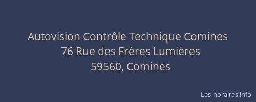 Autovision Contrôle Technique Comines
