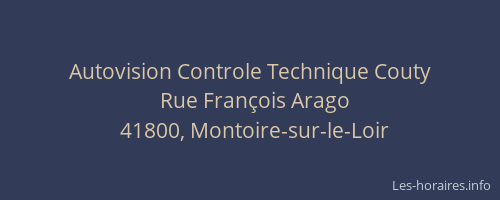 Autovision Controle Technique Couty