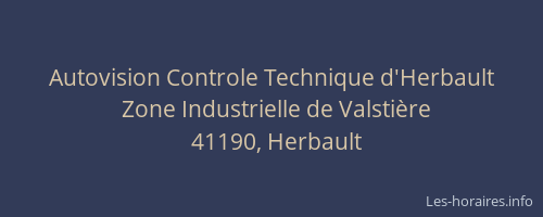Autovision Controle Technique d'Herbault