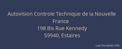 Autovision Controle Technique de la Nouvelle France