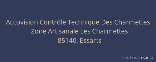 Autovision Contrôle Technique Des Charmettes