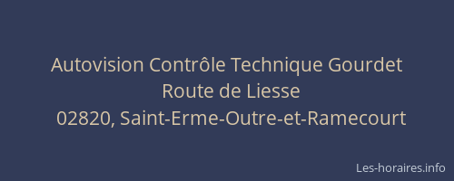 Autovision Contrôle Technique Gourdet