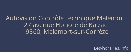 Autovision Contrôle Technique Malemort