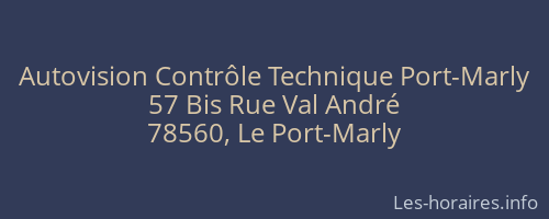 Autovision Contrôle Technique Port-Marly