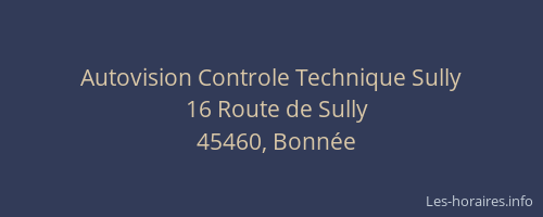 Autovision Controle Technique Sully