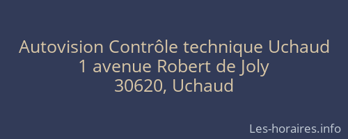 Autovision Contrôle technique Uchaud