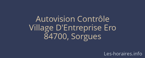 Autovision Contrôle