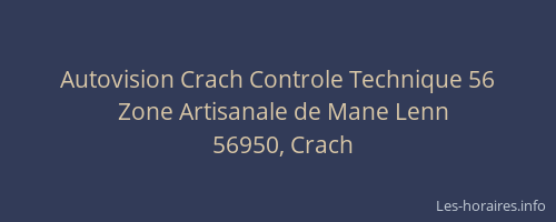 Autovision Crach Controle Technique 56