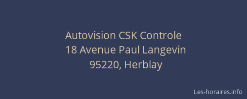 Autovision CSK Controle