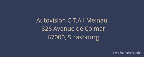 Autovision C.T.A.I Meinau