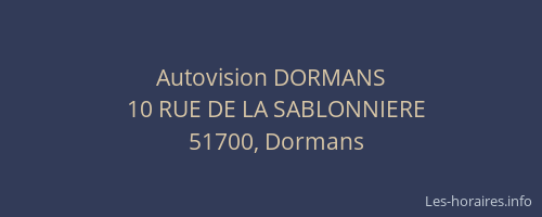 Autovision DORMANS