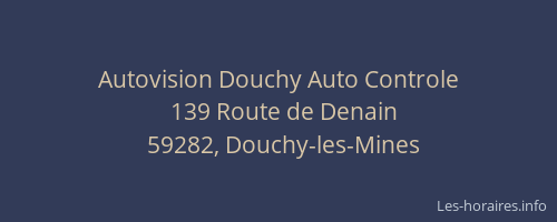 Autovision Douchy Auto Controle