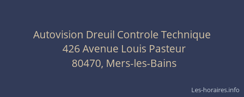 Autovision Dreuil Controle Technique