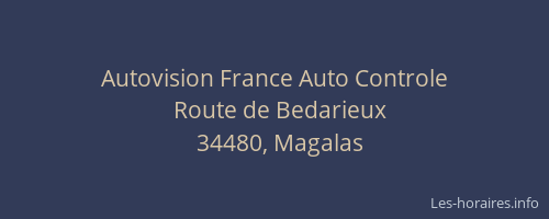 Autovision France Auto Controle
