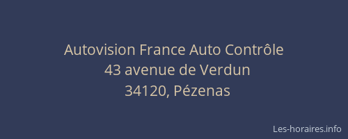 Autovision France Auto Contrôle