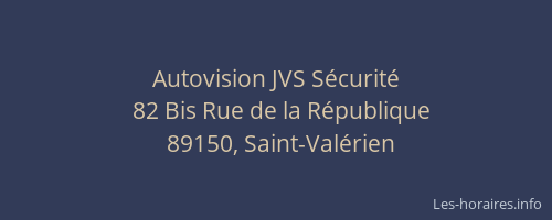 Autovision JVS Sécurité
