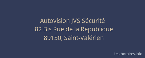 Autovision JVS S&eacute;curit&eacute;