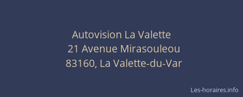 Autovision La Valette