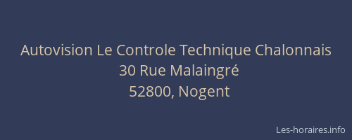 Autovision Le Controle Technique Chalonnais