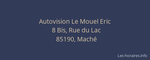 Autovision Le Mouel Eric