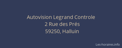 Autovision Legrand Controle