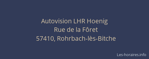 Autovision LHR Hoenig