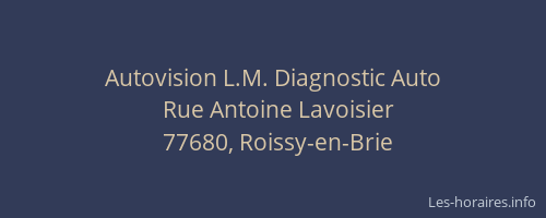 Autovision L.M. Diagnostic Auto