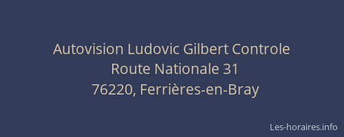 Autovision Ludovic Gilbert Controle