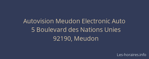 Autovision Meudon Electronic Auto