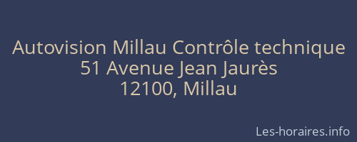 Autovision Millau Contrôle technique