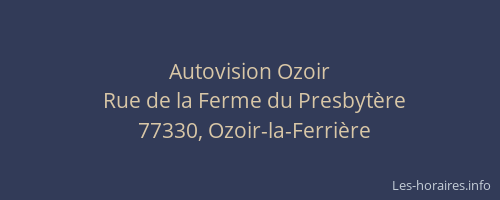 Autovision Ozoir