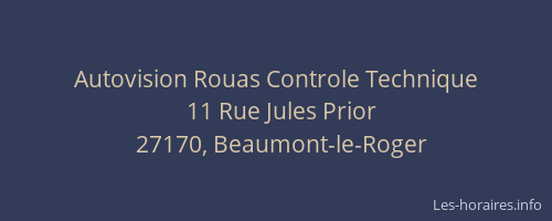 Autovision Rouas Controle Technique