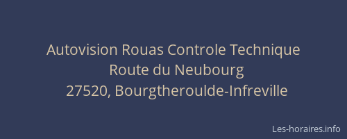 Autovision Rouas Controle Technique