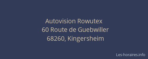 Autovision Rowutex