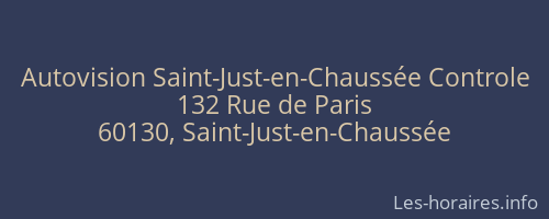 Autovision Saint-Just-en-Chaussée Controle