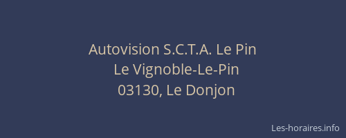 Autovision S.C.T.A. Le Pin
