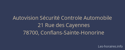 Autovision Sécurité Controle Automobile