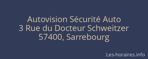Autovision Sécurité Auto