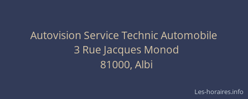 Autovision Service Technic Automobile