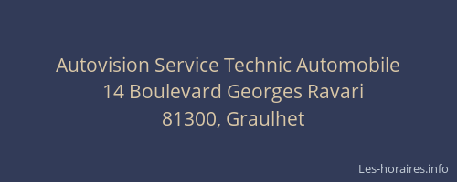 Autovision Service Technic Automobile