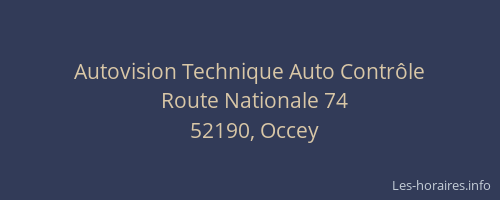Autovision Technique Auto Contr&ocirc;le