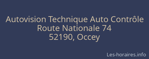 Autovision Technique Auto Contrôle